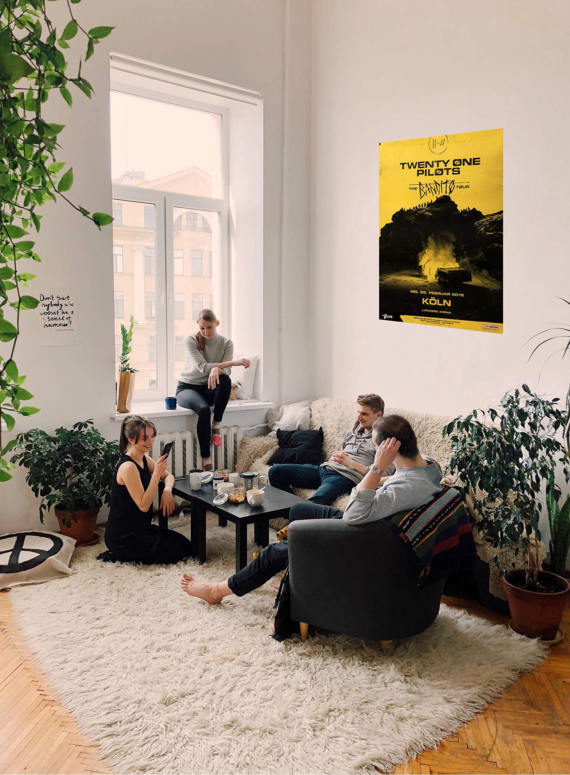 Twenty One Pilots - No Tourists, Köln 2018 » Konzertplakat/Premium Poster | Live Konzert Veranstaltung | DIN A1 «
