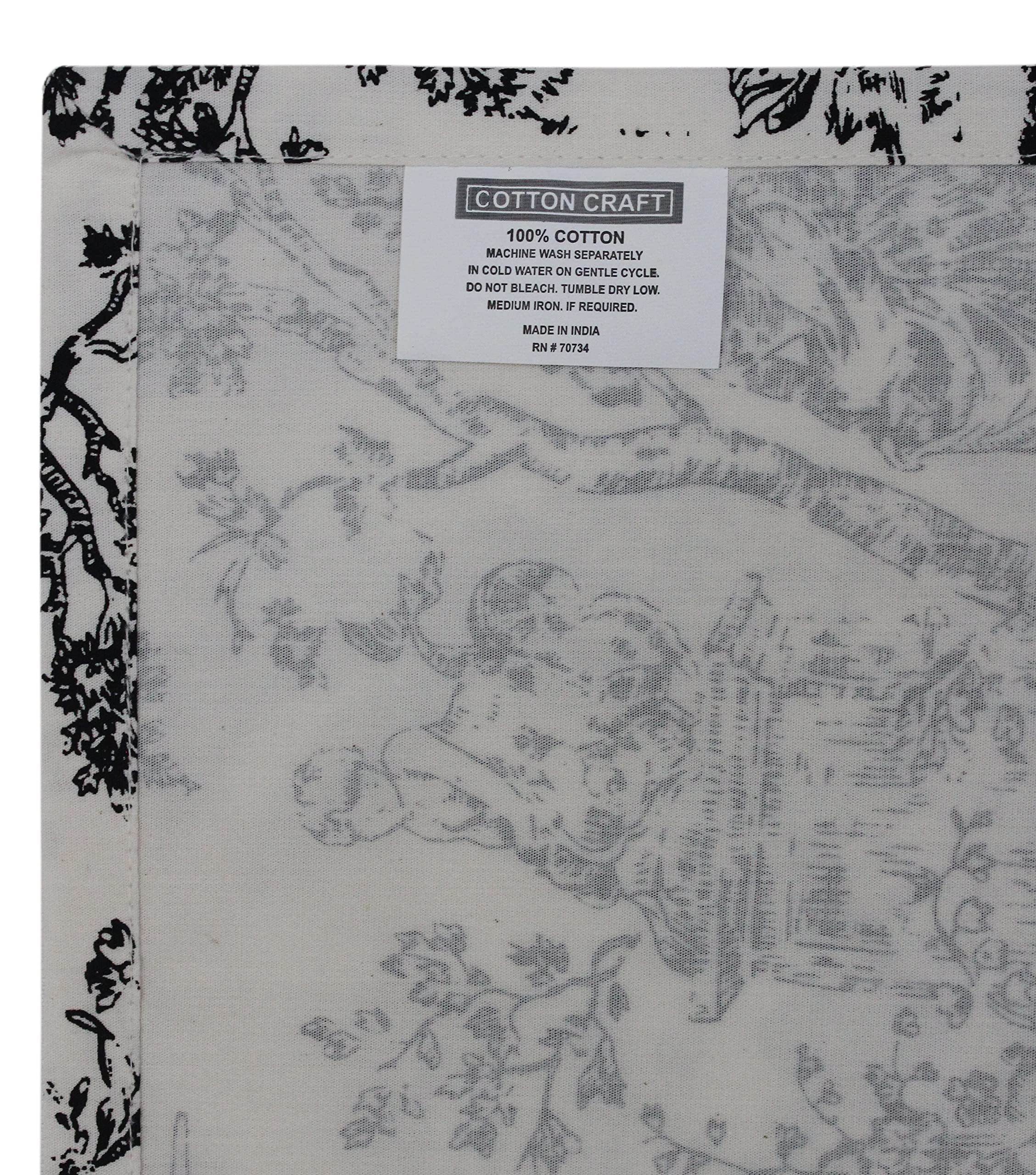 COTTON CRAFT Weihnachts Servietten - 12 Stück Karierte Stoffservietten 43x43cm