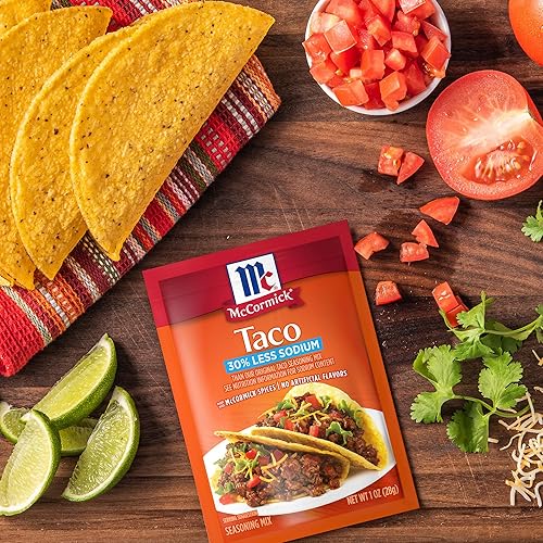 Miniatura 15 de McCormick, Mezcla de condimentos para tacos con 30% menos de sodio, 1 onza