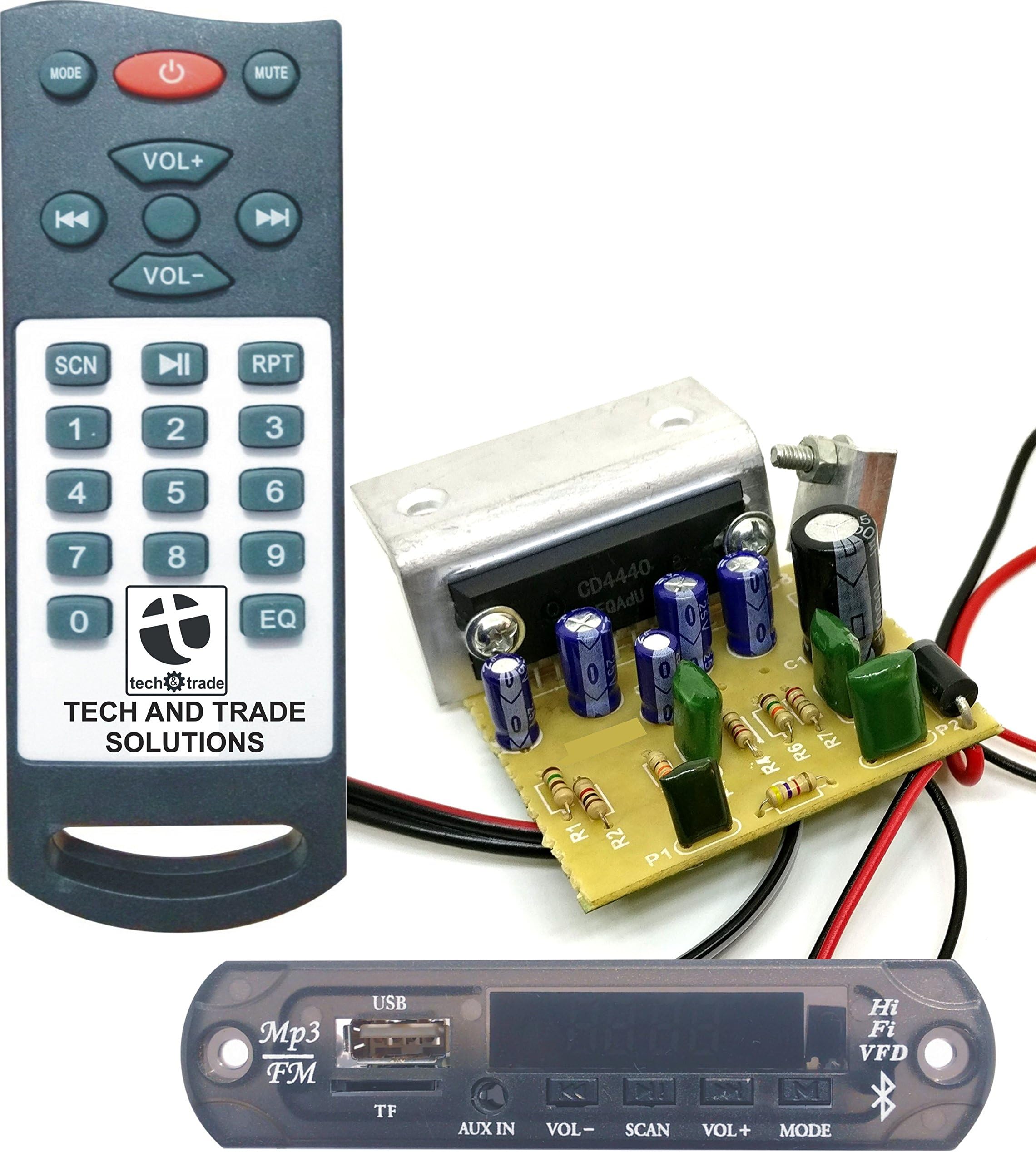 30 W Audio Amplifier Bluetooth Module Circuit Kit (Grey)