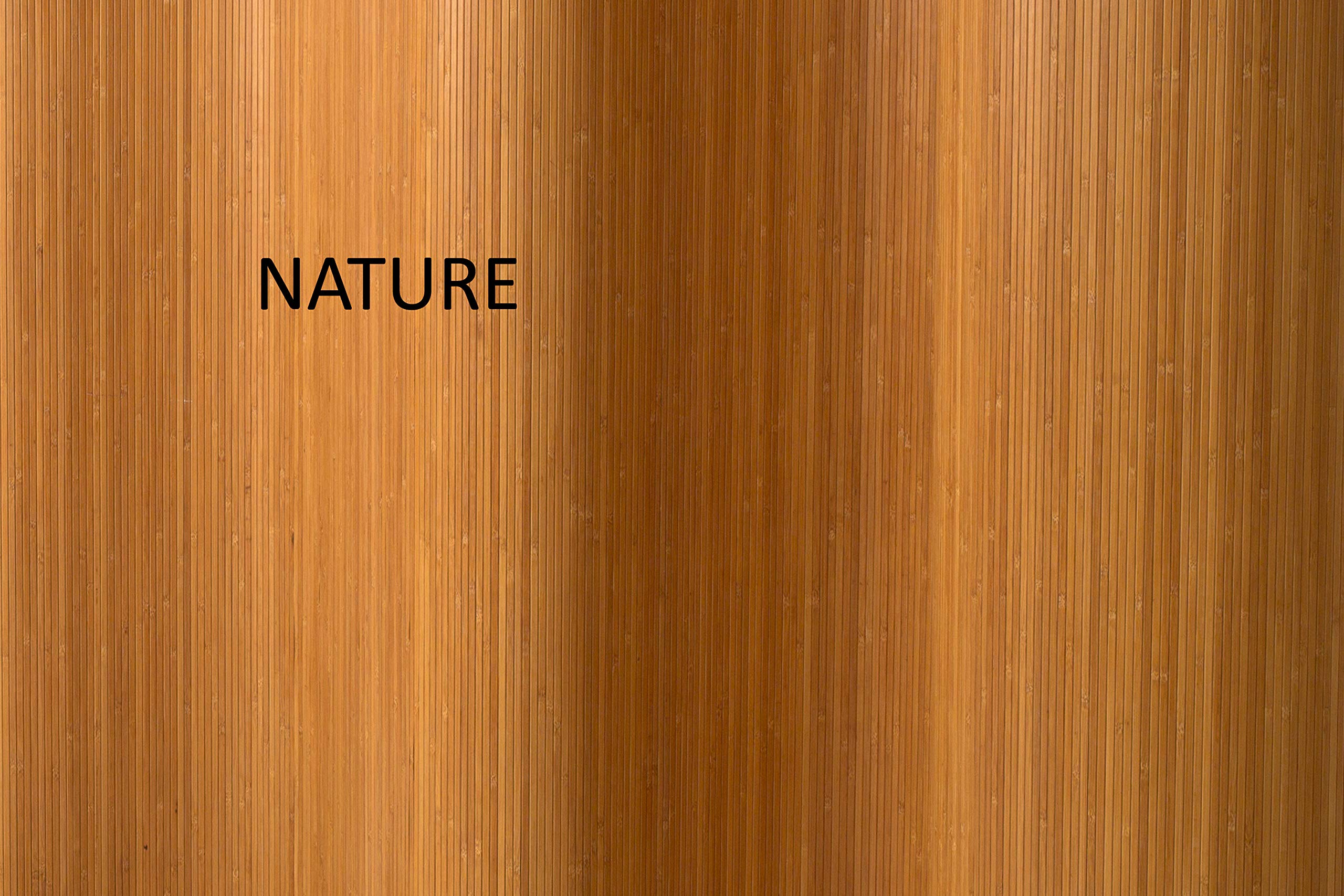 De-Commerce L de Doble Cara Bambú Paravent (BCH) 244 cm X 185cm L Pared Divisoria L Pared Divisoria L Pared Plegable L Shoji L Valla Ocultación - Nature