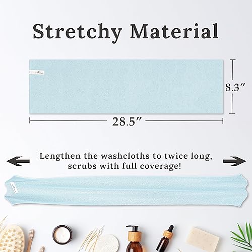 Miniatura 2 de myHomeBody Paño exfoliante, exfoliante de piel para el cuerpo, exfoliante corporal para mujeres, limpiador de ducha, esponja para la espalda,