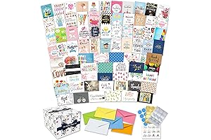 100 All Occasion Assorted Cards with Envelopes