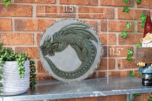 Miniatura 2 de NAT & Jules - Carácter animal dimensional para interiores y exteriores, 12 pulgadas, redonda, de resina fundida, piedra decorativa para jardín,