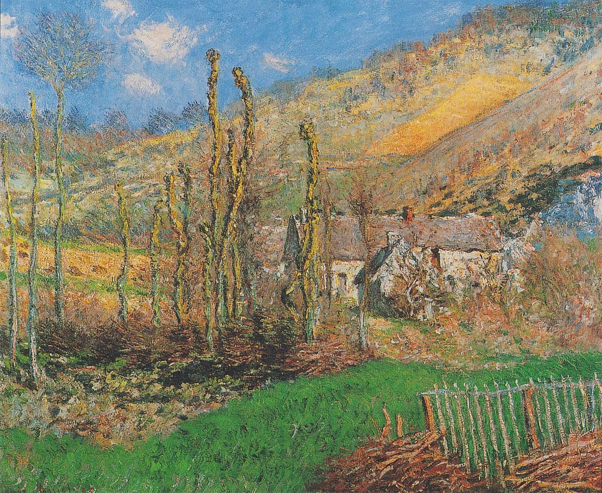 Pintura decorativa de Monet: lienzo artístico de calidad para sala de estar en 60x90cm 5