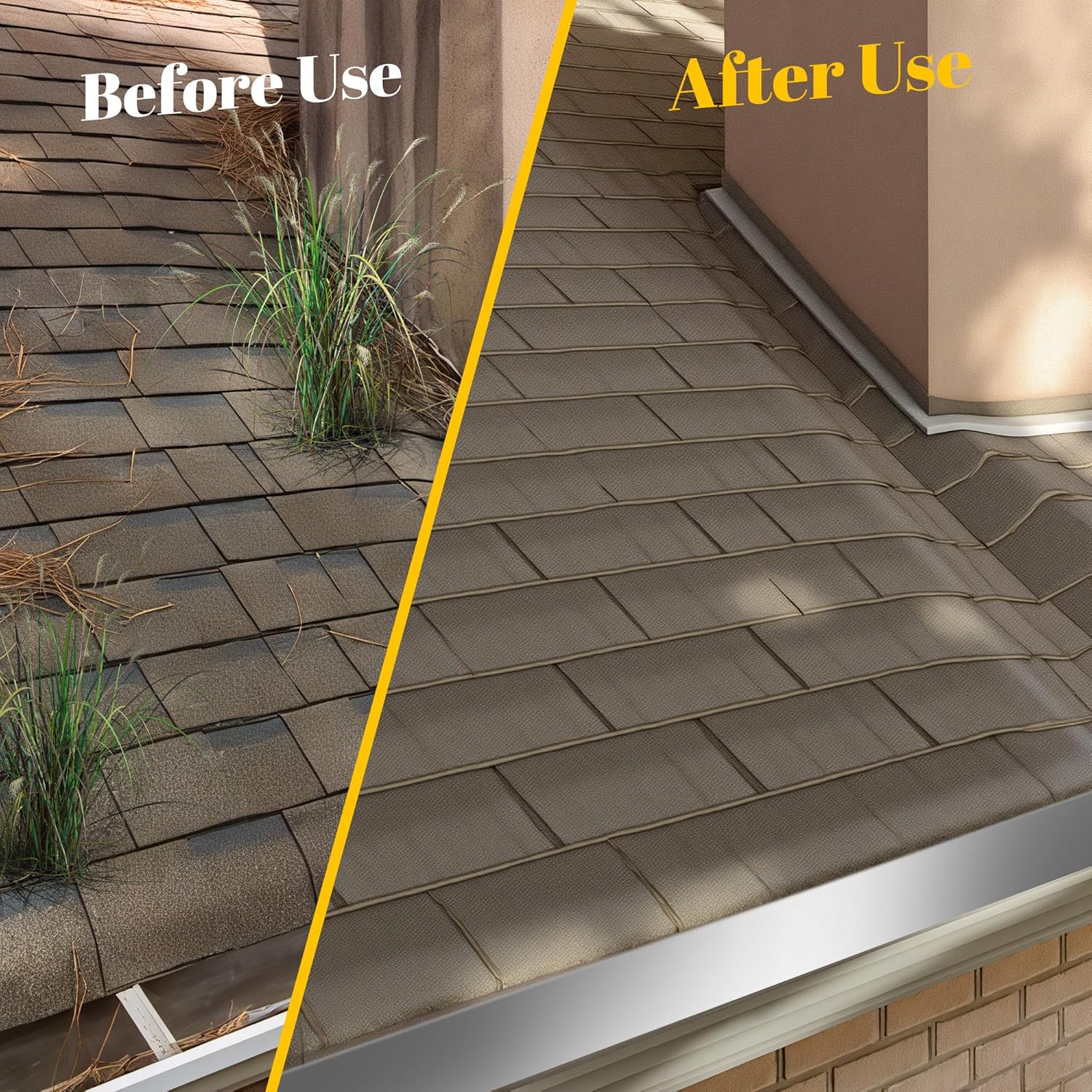 12'' x 50' Aluminum Flashing Roll, 0.3mm Thickness Metal Roof Flashing Roofing Panels for Sealing Windows Doors Siding Roofing Stains Moss and Mildew Prevention