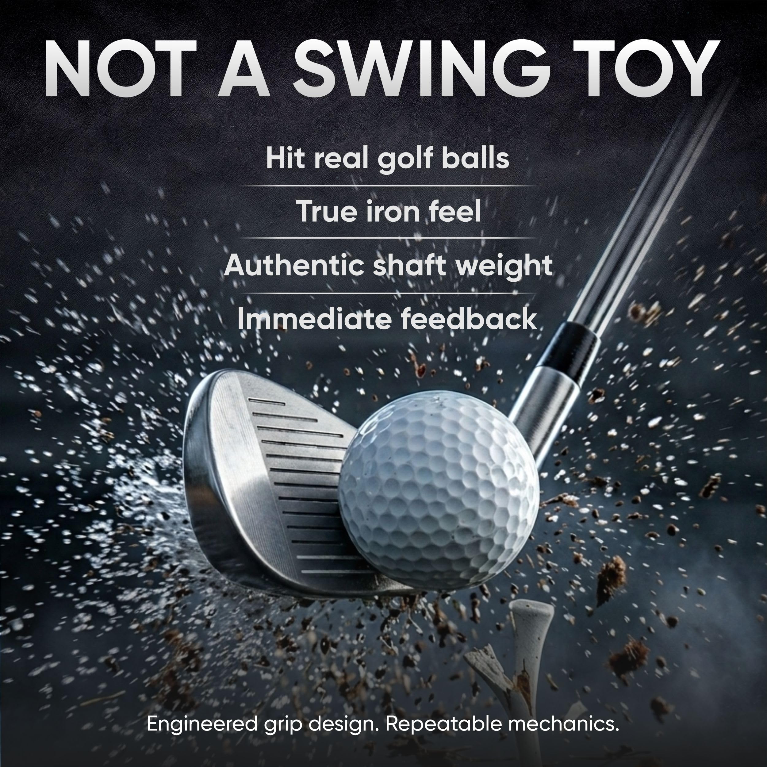 Golf Swing Training Aid Club – Club più piccolo per un migliore colpo di palla e feedback istantaneo | Swing Trainer per migliorare precisione e coerenza | True Temper Shaft & ICON Grip
