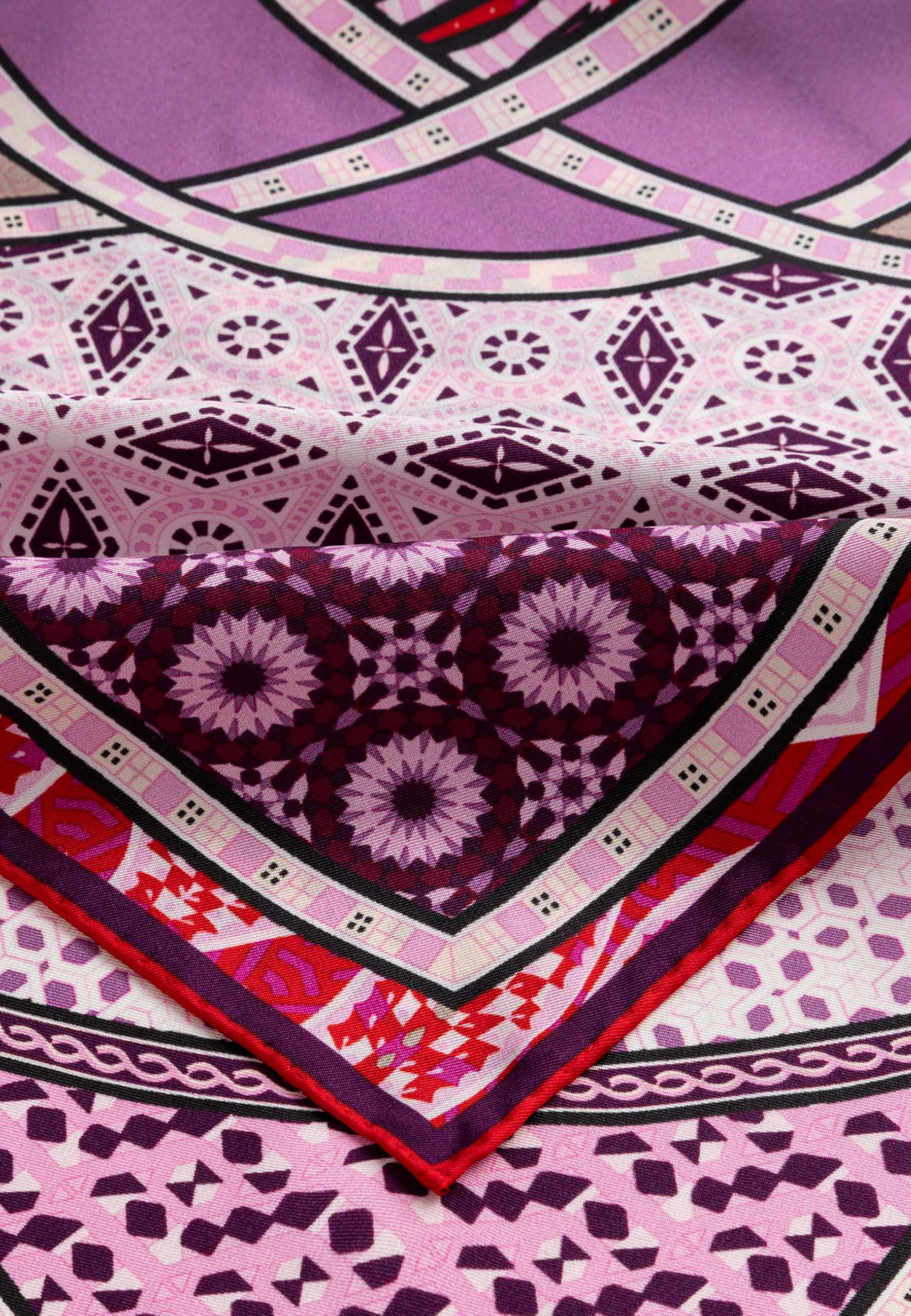 Roeckl Panno Nicki Caleidoscope, 53 x 53 cm, 43452-5590, rosso/vino