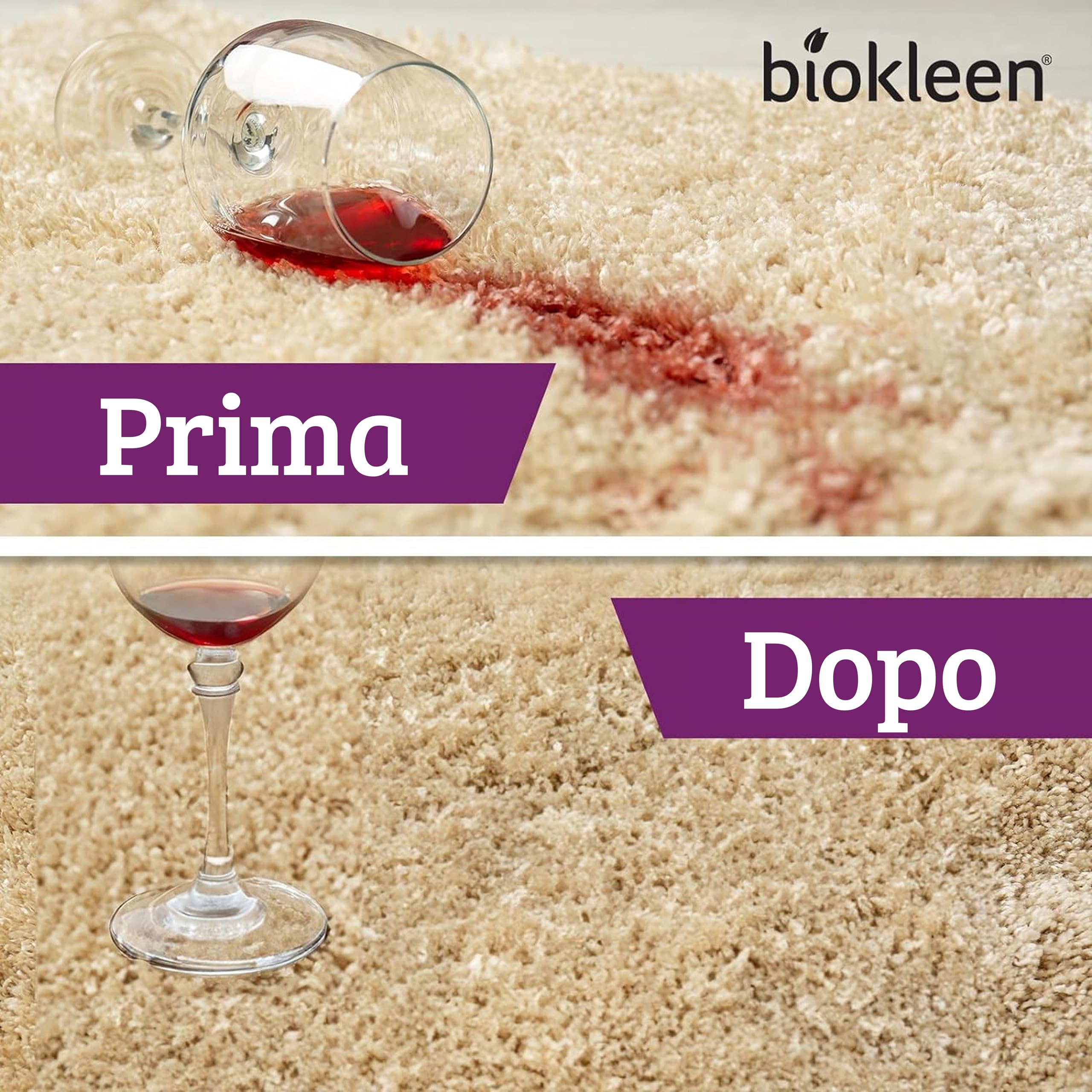 Biokleen Bac-Out - Soluzione per la Pulizia di Tappeti - Rimuovi Odori e Macchie con Enzimi - 3,8 L