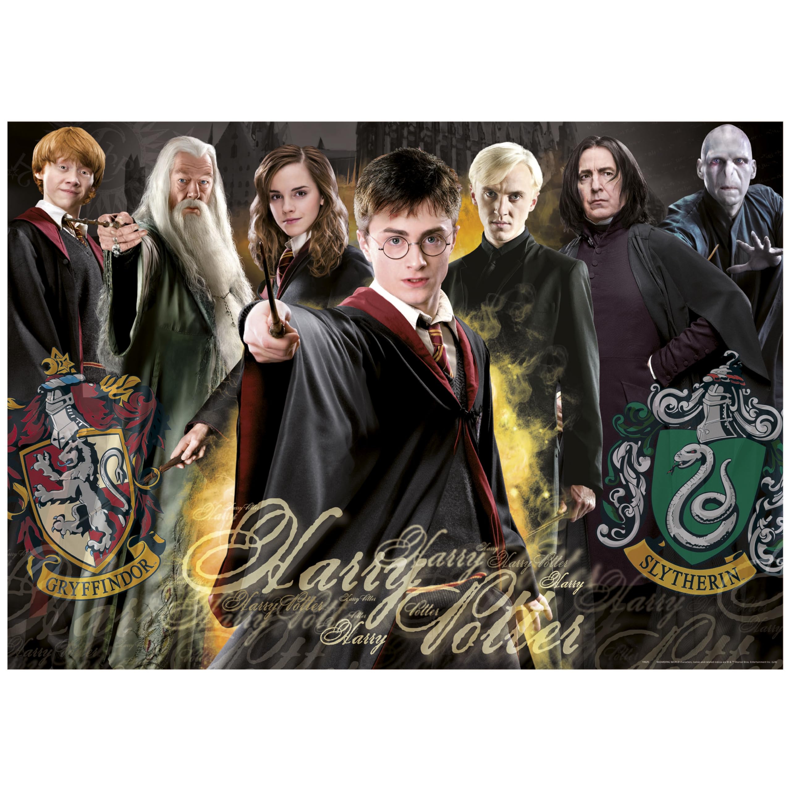 Clementoni Puzzle 1000 Pezzi Harry Potter Hogwarts 68x48 Cm Alta Qu Ron Hermione Harry Puzzle Clementoni 8014966073628
