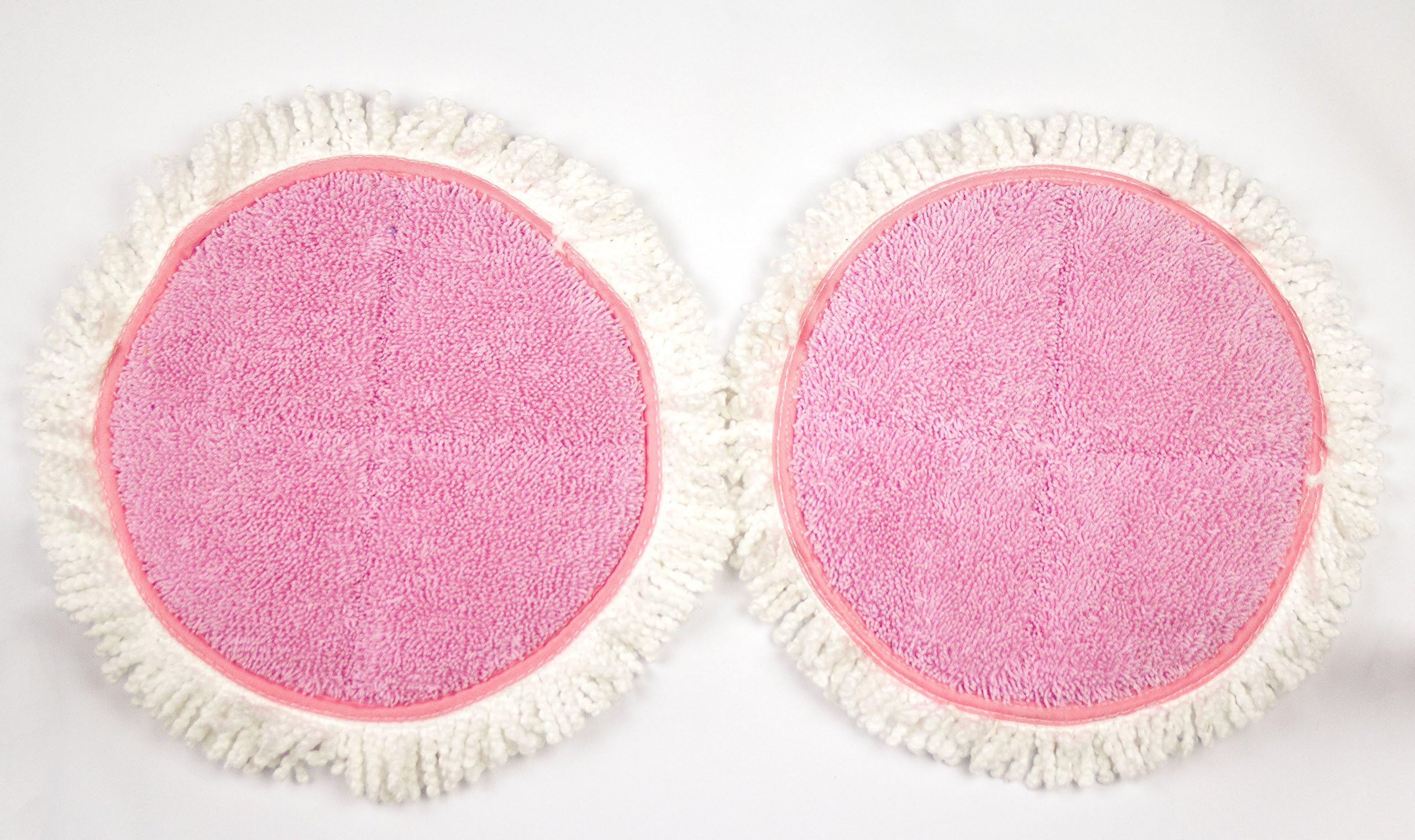 Electronic Dual Spin Mop and Polisher Replacement Mop Heads (1 Set (Pink))