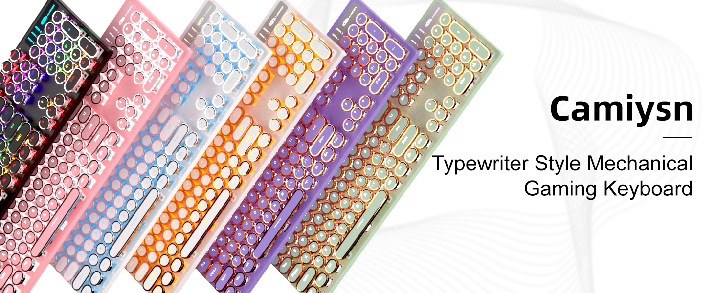 Amazon.com: Typewriter Style Mechanical Keyboard, Retro Punk