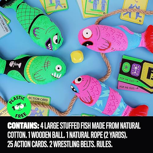 Miniatura 4 de Fish Fight - El juego de fiesta de flopping y plopping para familias de todas las edades  Juego de patio al aire libre para fiestas en el jardín,