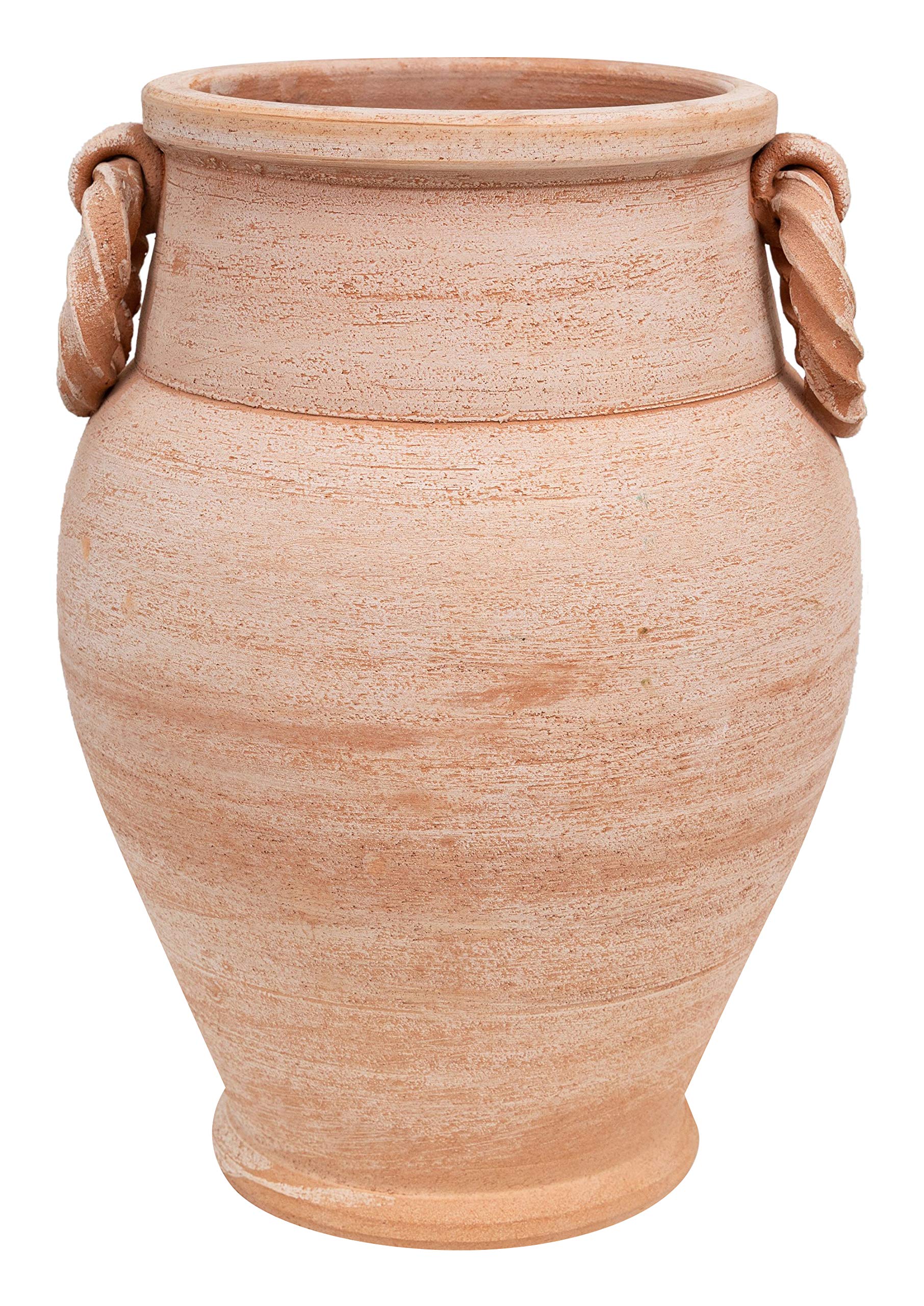 Biscottini Orcio Porta ombrelli per Esterno e Interno 36x32x32 cm | Vasi Terracotta Porta Ombrello Made in Italy | Portaombrelli da Esterno Lavorato a Mano