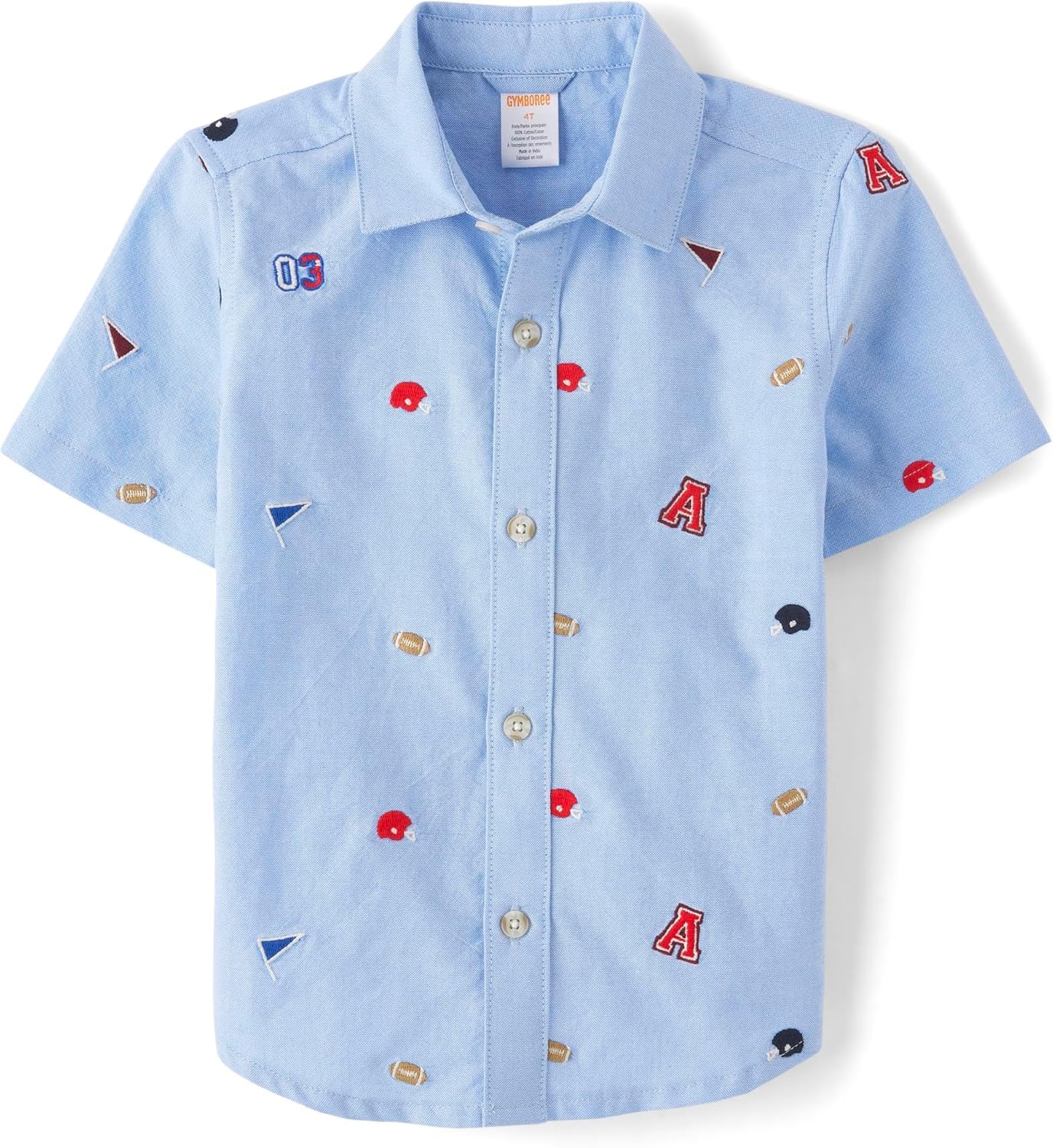 Boys’ short sleeve button-up shirt