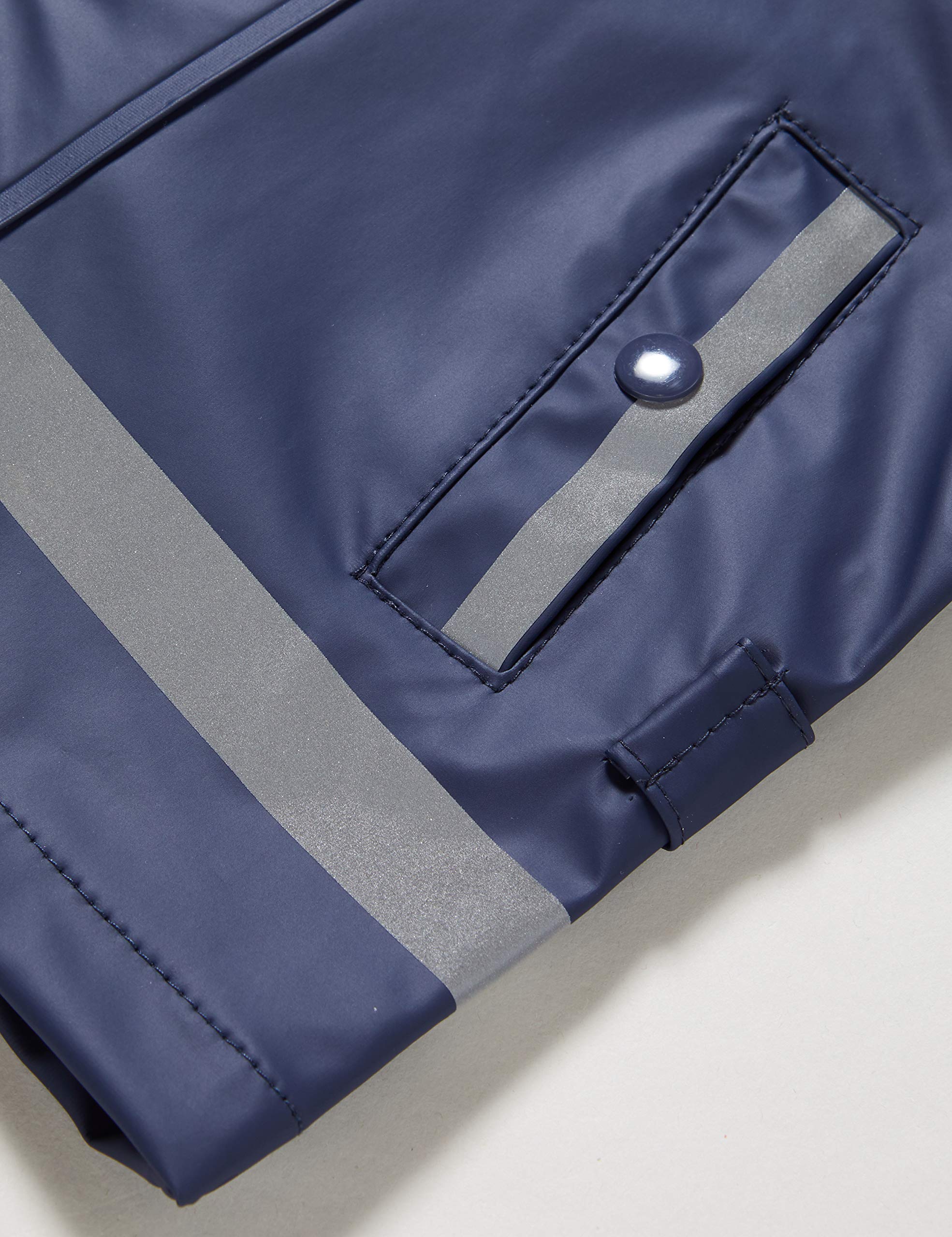 Sterntaler Regenjacke ungefüttert uni - Kinder Regenjacke wasserdicht - Mädchen Jacke mit verschweißten Nähten, Kapuze und reflektierenden Details - robuste Regenbekleidung