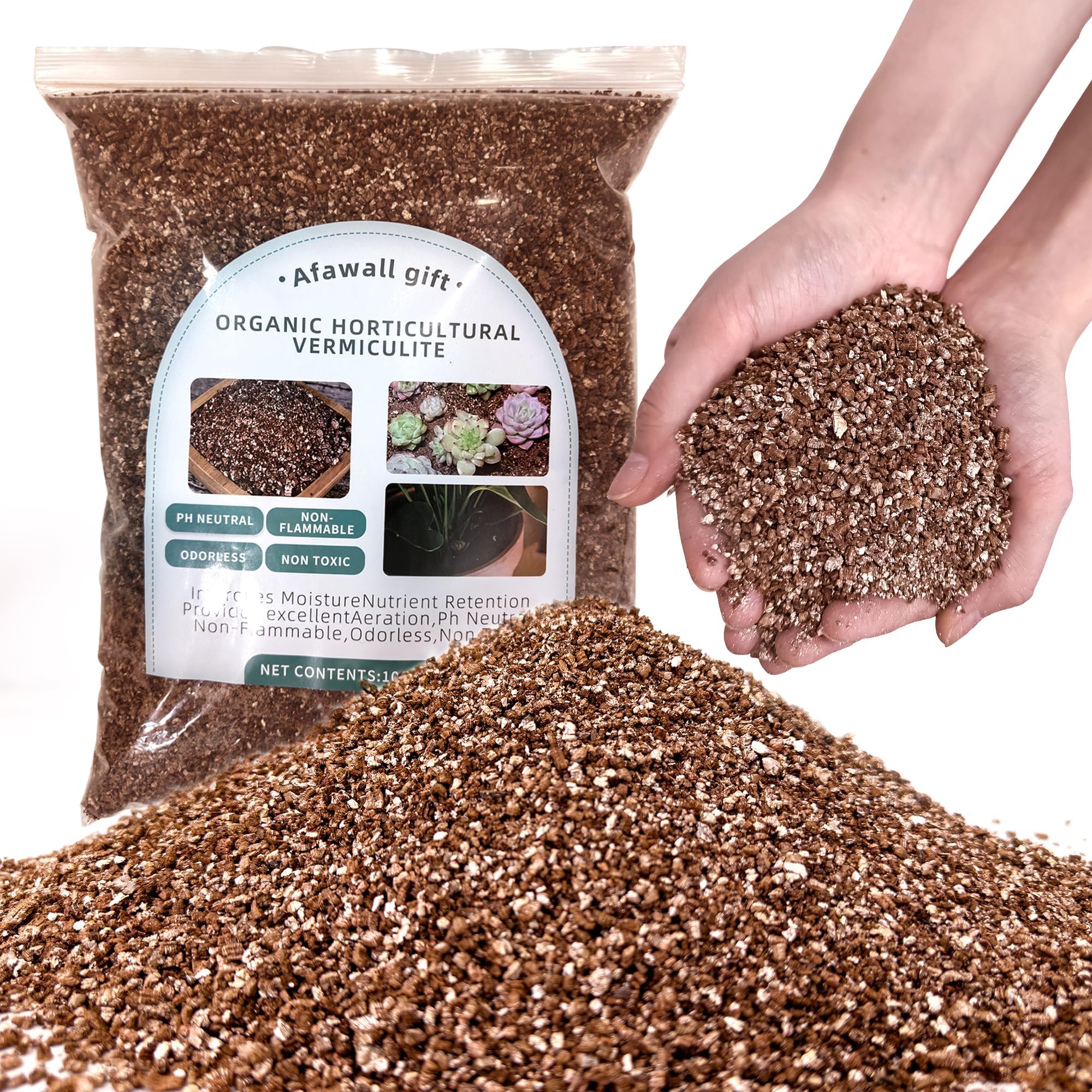 - Organic Vermiculite Bulk, Horticultural Vermiculite Soil Conditioner, 10QT Organic Vermiculite by Perfect Plants, 100% Natural Vermiculite for Gardening