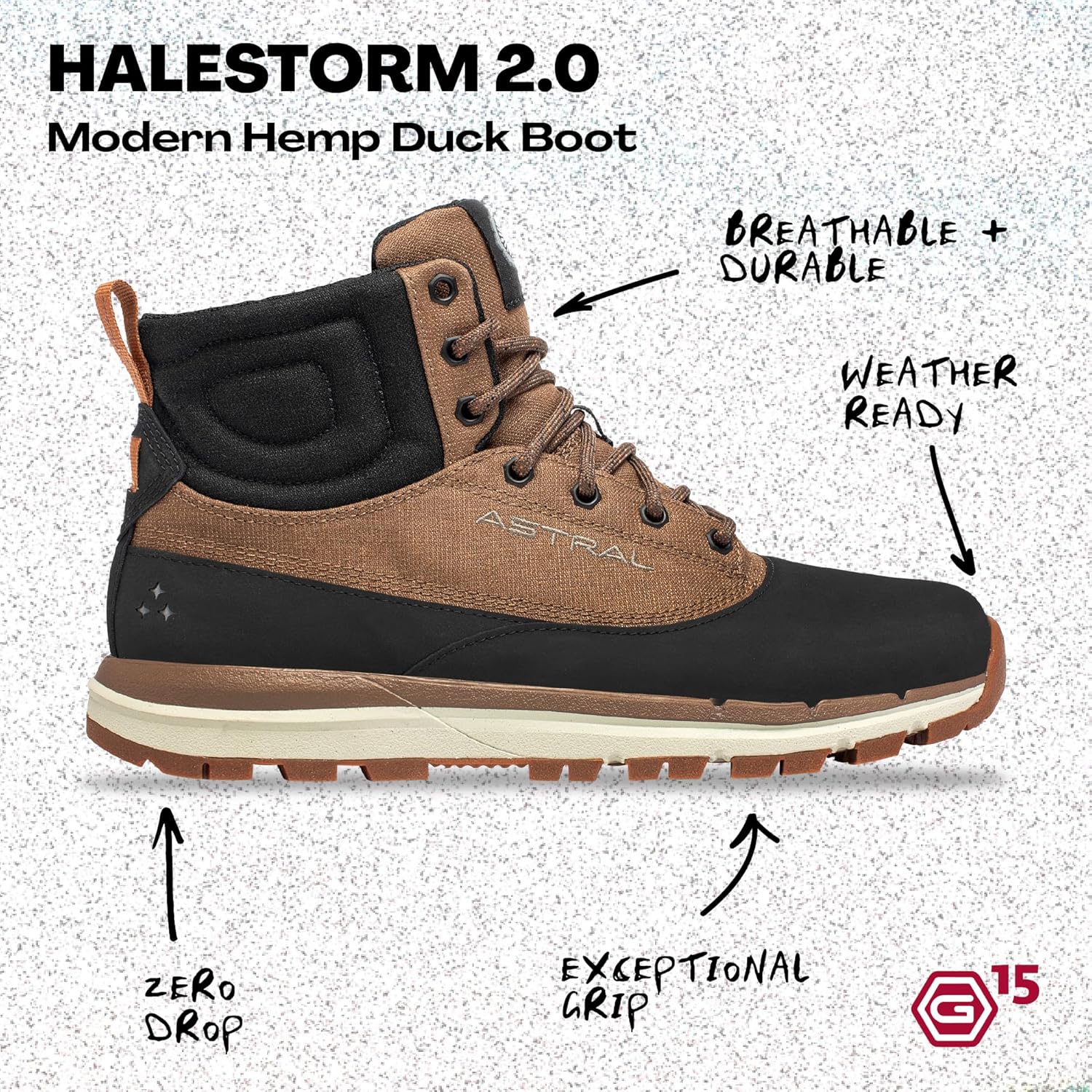 Astral Halestorm 2.0 Hiking Boots - Men's & Women's Waterproof, Breathable Trail & Water Shoes for Hiking & Casual Wear