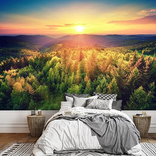 SIGNWIN Mural de pared Bosque autoadhesivo extraíble para decoración de pared de dormitorio sala de estar, 66 x 96 pulgadas