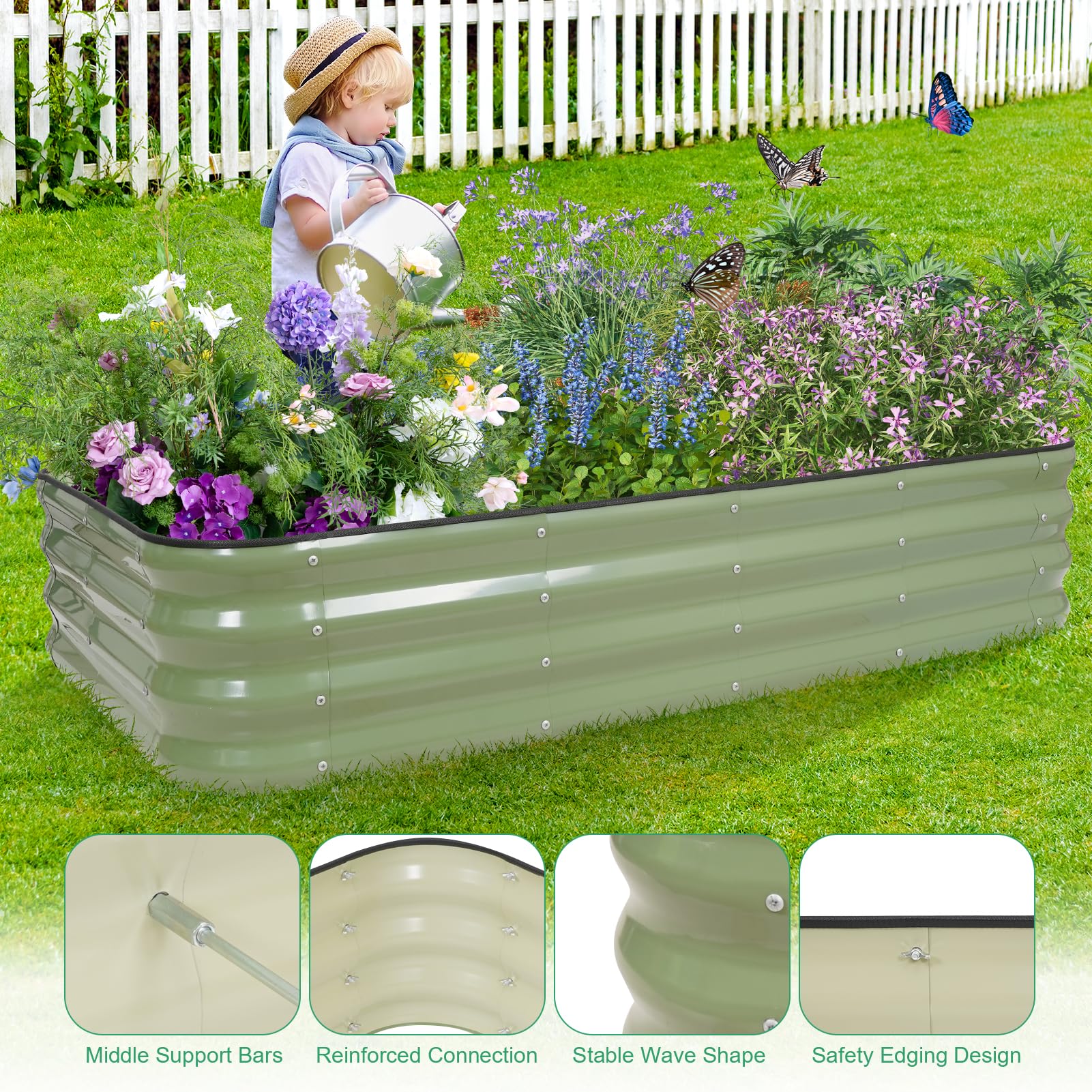 1MORE Raised Garden Bed - Modular Planter -8