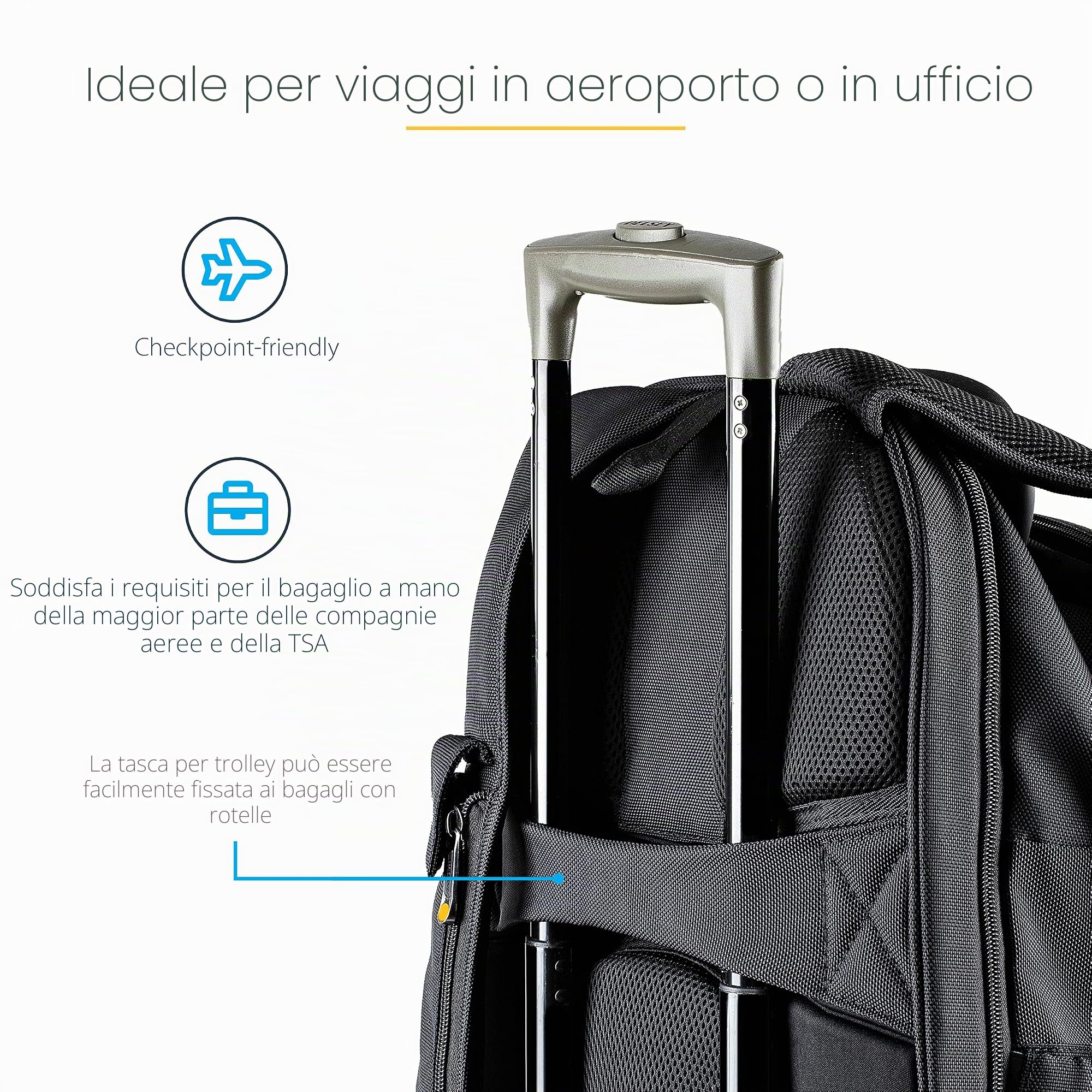 StarTech.com Zaino per laptop con custodia rimovibile per accessori