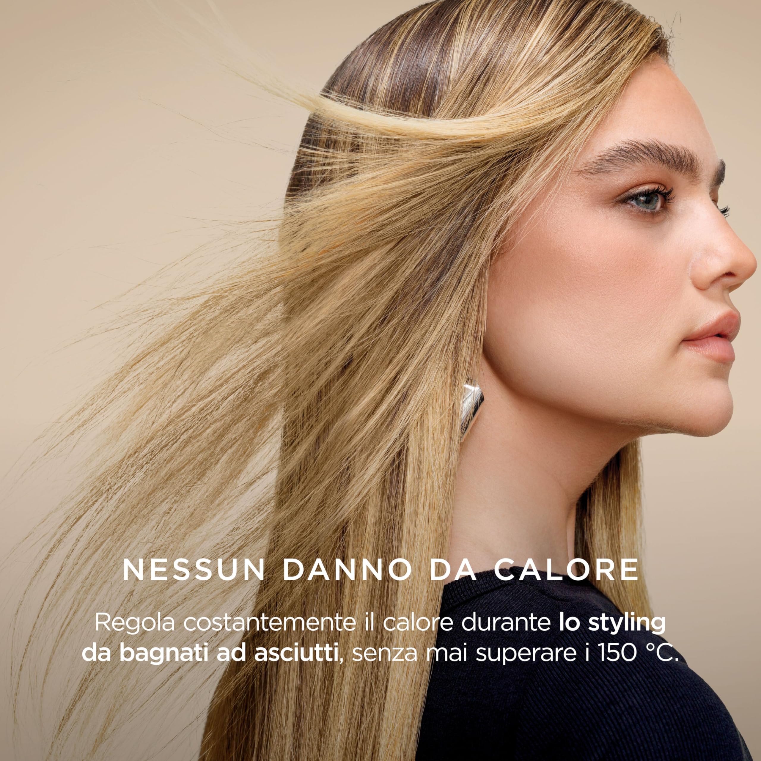 Shark Glam Multi-styler per ricci definiti, onde strepitose e un liscio perfetto con ceramica a temperatura controllata, tecnologia Gloss-Lock e 5 accessori per lo styling tra cui Silki, Glossi