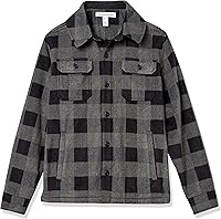 Vista 5 de Tienda Essentials Men's Long-Sleeve Polar Fleece Shirt Jacket