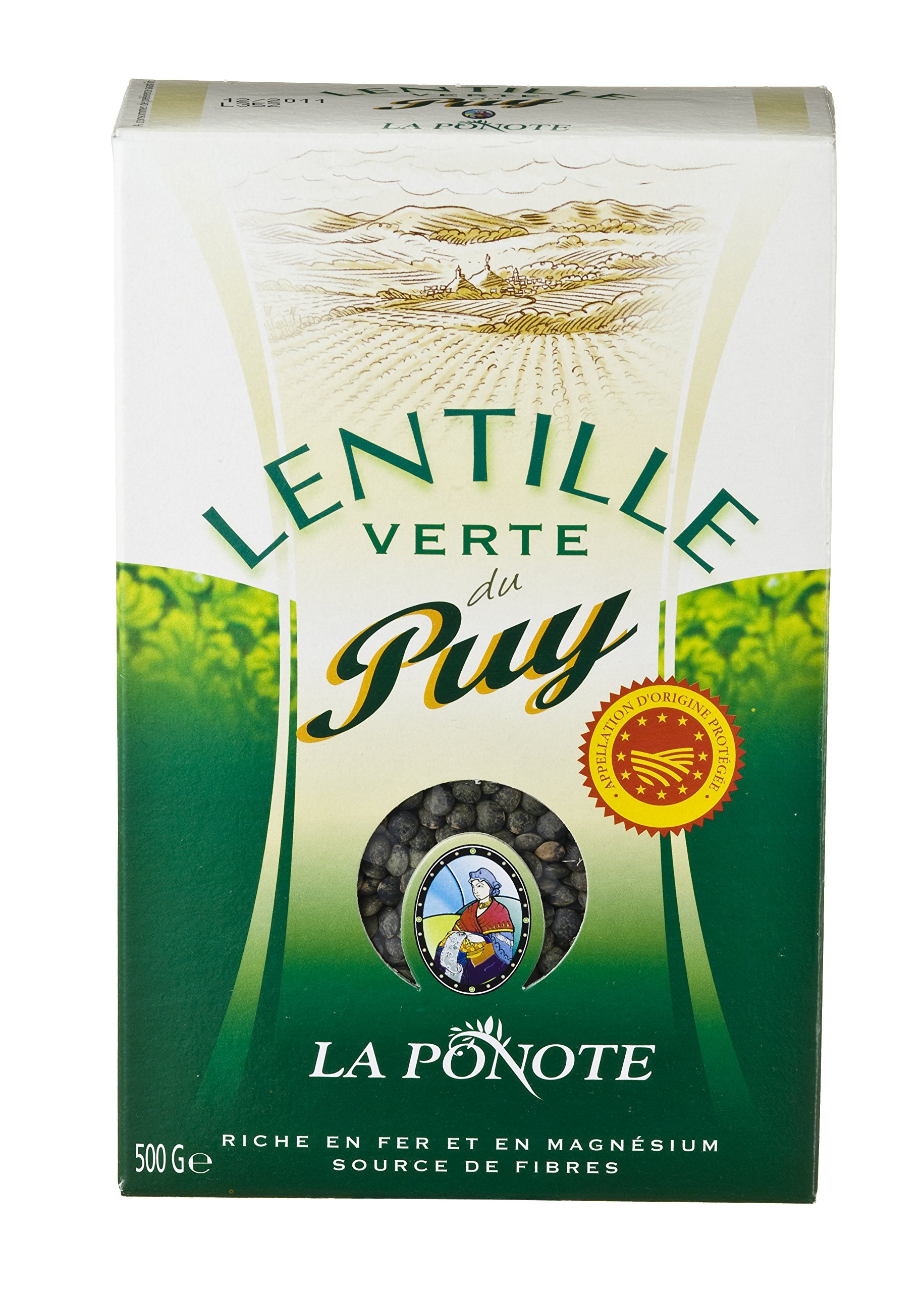 La Ponote Grüne Linsen aus Puy (Frankreich), 2er Pack