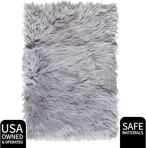 Miniatura 5 de Super Area Rugs - Alfombra de piel de oveja suave y esponjosa