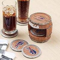 Vista 132 de NFL Team Logo 5-Pack Barrel Beverage Drink Coaster Set