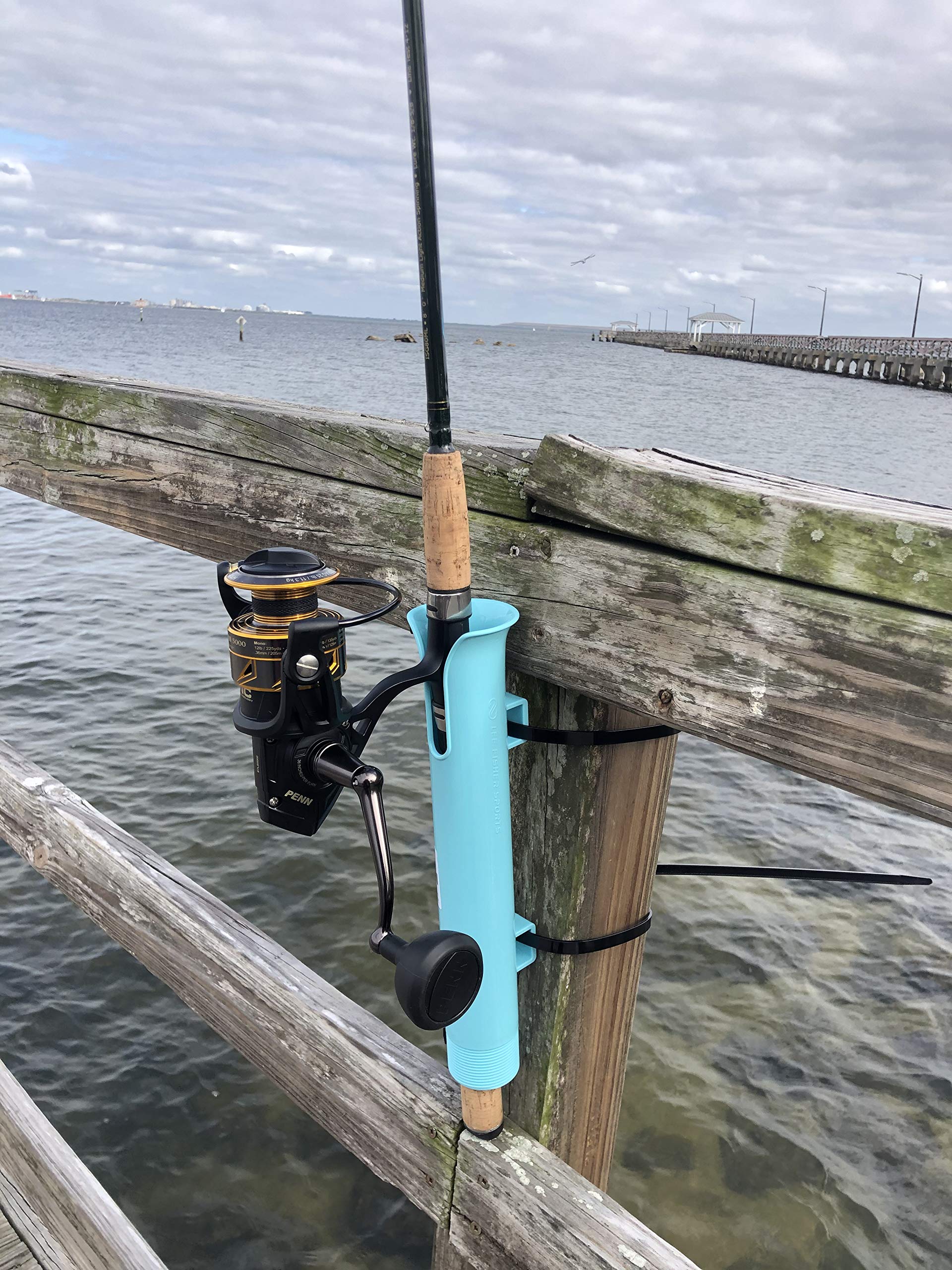 LEE FISHER SPORTS Portable Rod Holder with RELEASABLE Zip TIE-1PCS