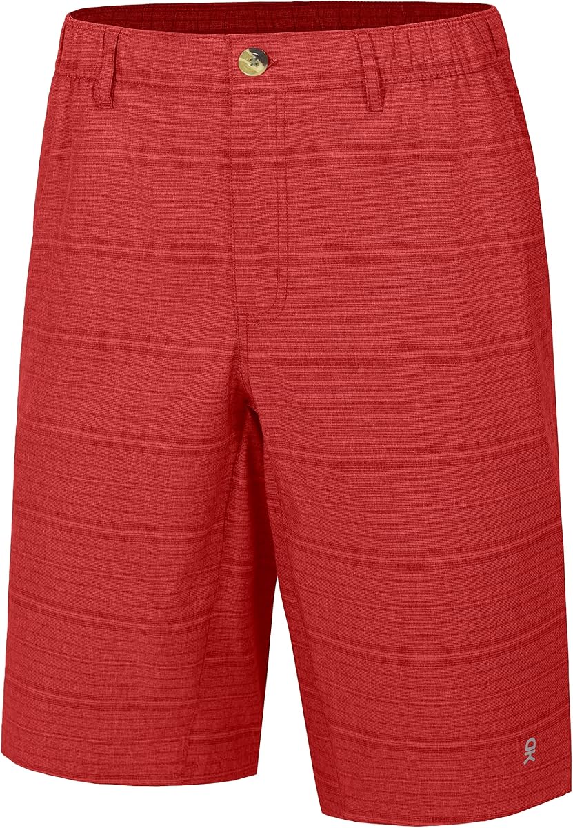 Men’s 12 Inch Bermuda Shorts, UPF 50 Stretch Golf Shorts for Casual