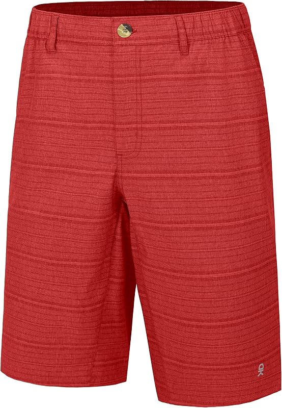 Men’s 12 Inch Bermuda Shorts, UPF 50 Stretch Golf Shorts for Casual
