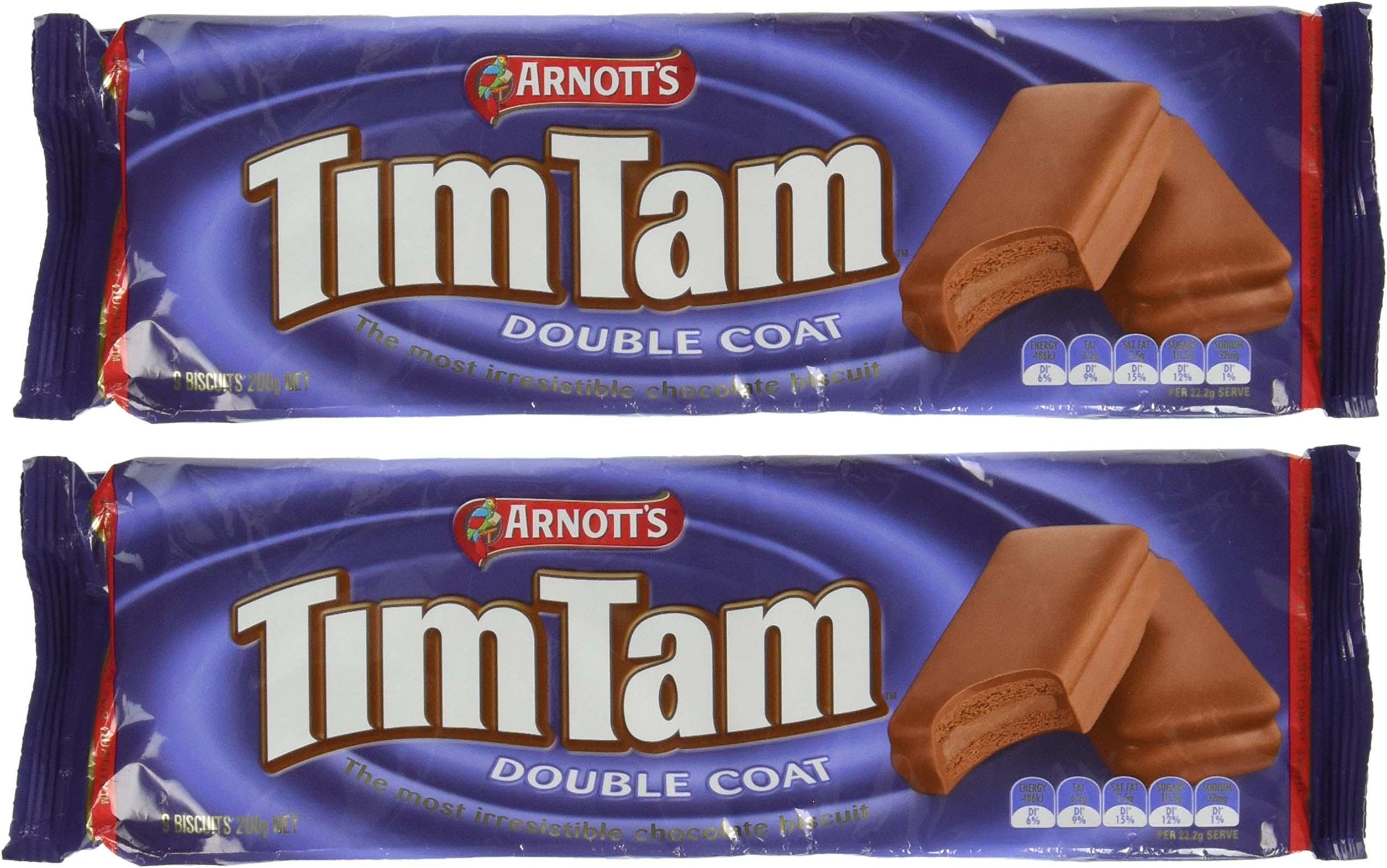 Tim Tam Cookies Arnotts | Tim Tams Chocolate Biscuits | Made in Australia | Choose Your Flavor (2 Pack) (Double Coat) by Arnott's
