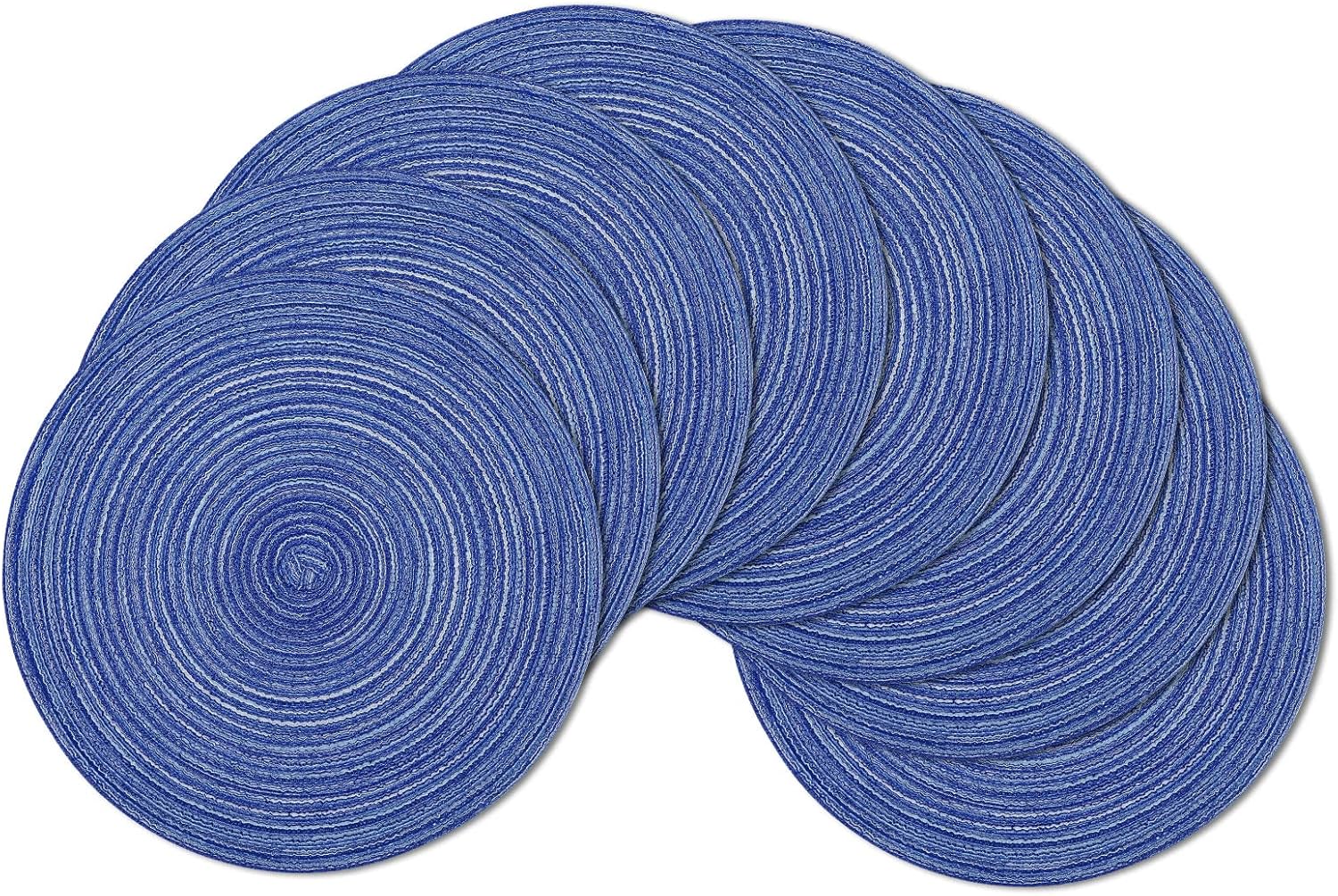 SHACOS Round Braided Placemats Set of 8 Round Table Mats