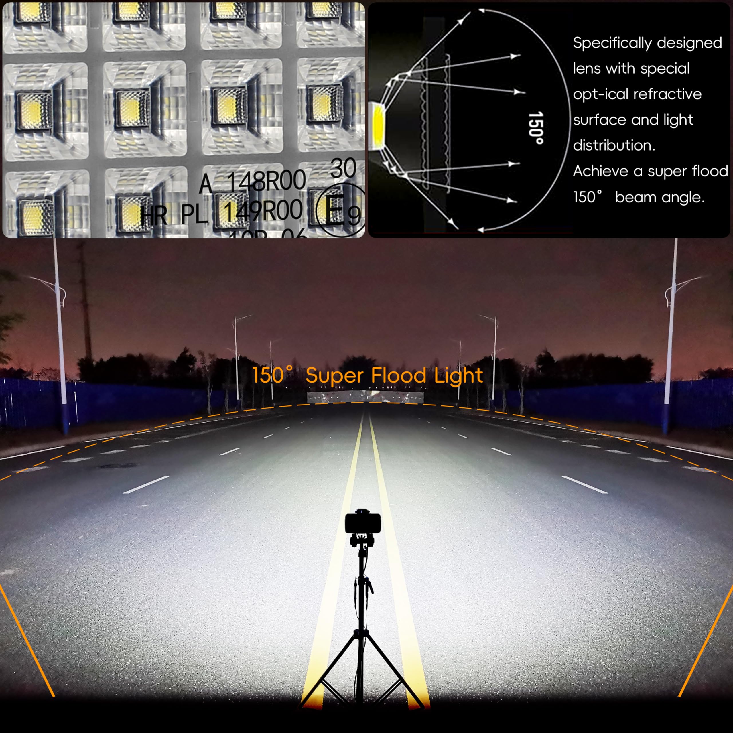 Reflektor LED do traktora 6", dodatkowy reflektor LED, 80 W, 9600 lm, reflektor roboczy, bumper do samochodów ciężarowych, łodzi, ciężarówek, koparek, pojazdów rolniczych, przyczep, 2 sztuki