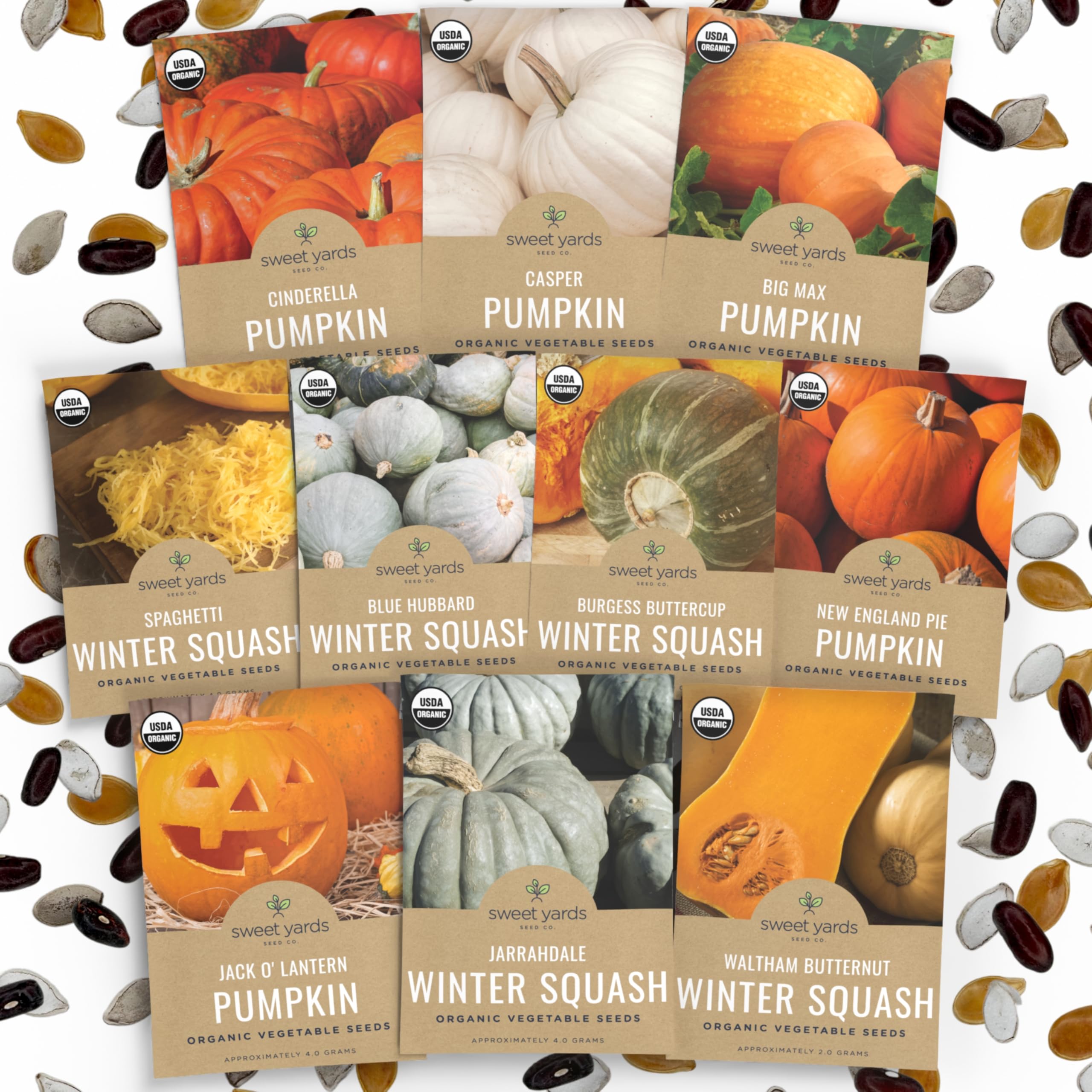 Sweet Yards Pumpkin and Squash Seeds