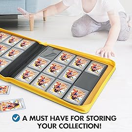 FunGuys Toploader Binder, Trading Card Binder Storage, 384 12 Pocket Top Loader Binder, Card Collection for Yugioh, MTG, TCG, Card Folders for Trading Cards