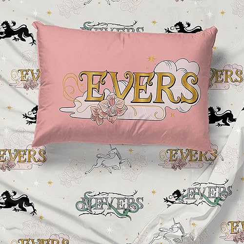 Miniatura 5 de Netflix The School for Good and Evil Ever Never Juego de ropa de cama de 5 piezas, tamaño individual, incluye edredón y juego de sábanas, microfibra