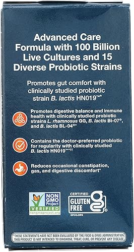 Miniatura 2 de Nature's Way Natures Way Fortify Optima - Probiótico diario, 100 mil millones, 15 cepas, prebiótico, 30 cápsulas, 30 unidades