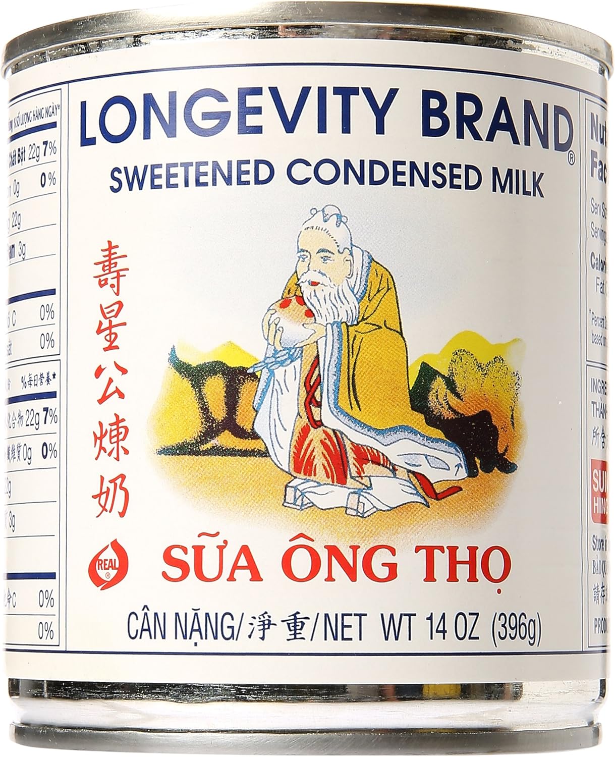 Longevity Sweetened Condensed Milk, 397 g Pantry Food