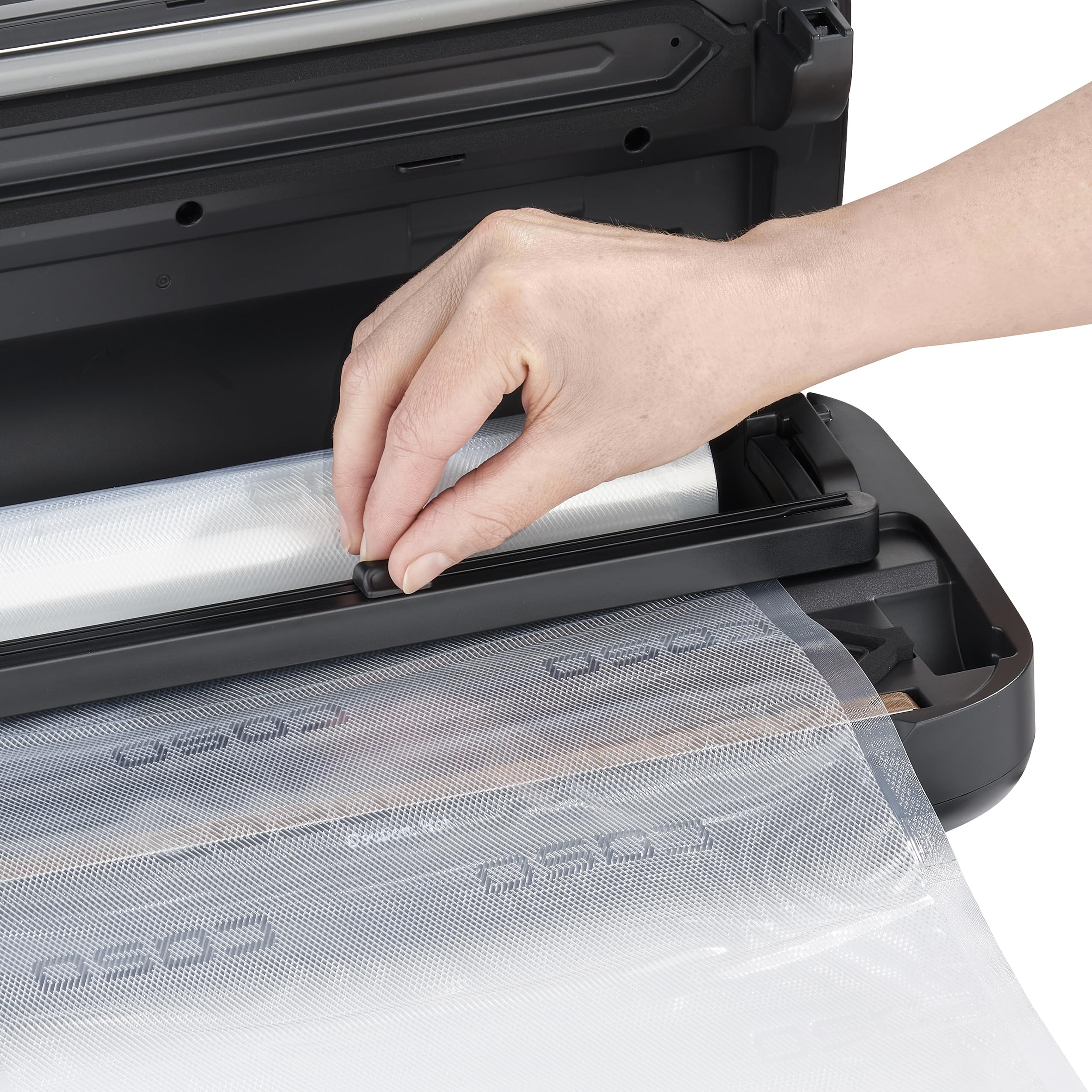 CASO VRH 590 advanced Vakuumierer - bis 125 Vakuumiervorgänge non-stop & Amazon Basics 28 cm x 500 cm, 2 Rollen für Vakuumierer