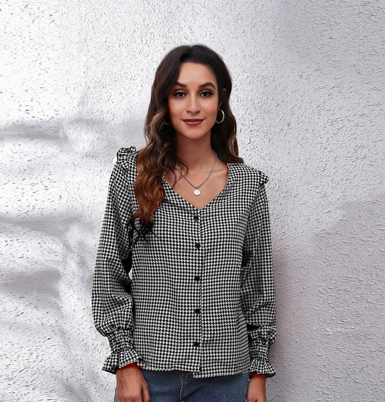 Women's Printed stripes pullover shirt