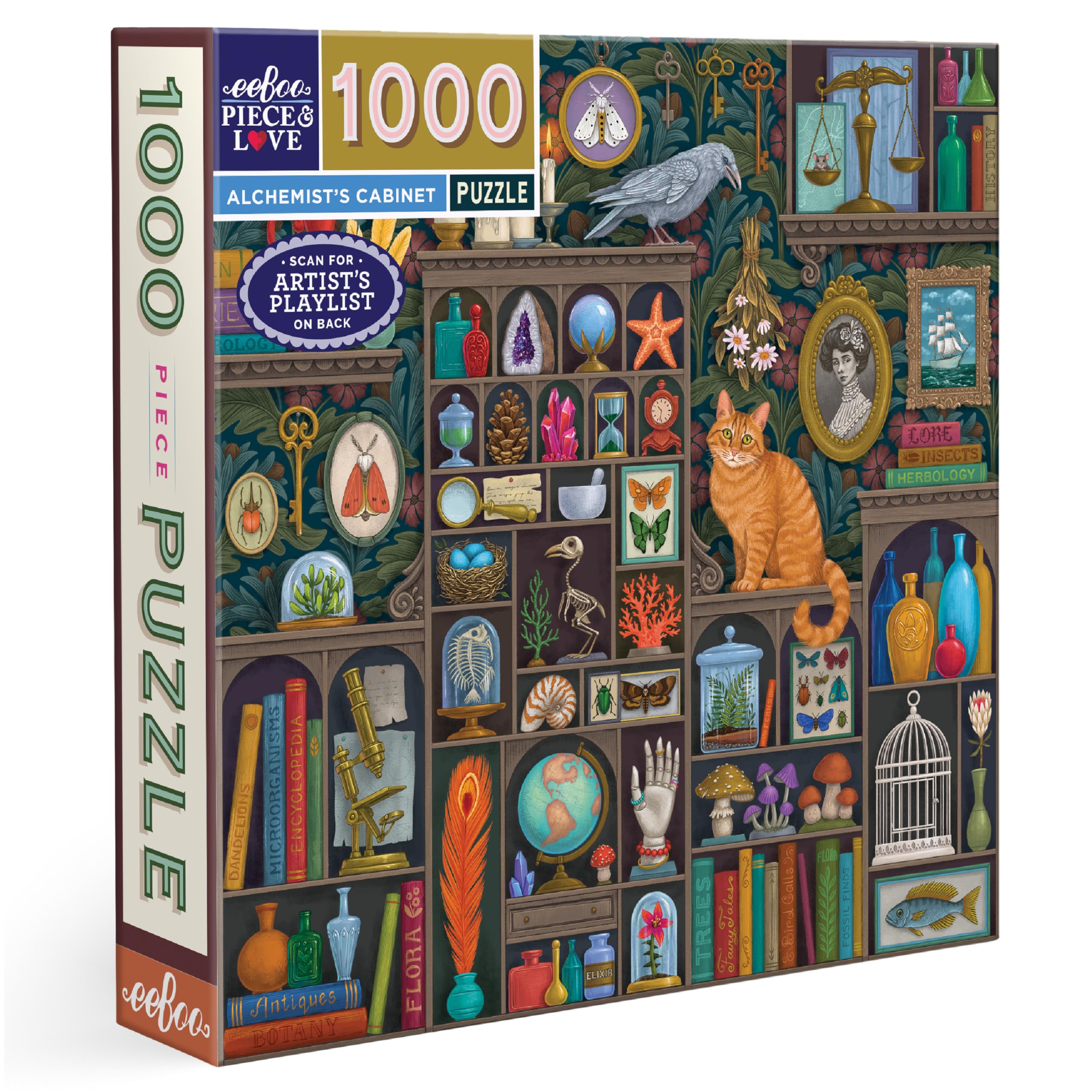 eeBoo Piece and Love Alchemist's Cabinet 1000 piece square adult Jigsaw Puzzle