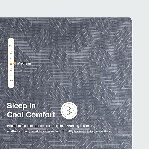 Miniatura 3 de Dyonery - Colchón King en caja, hecho en gel de cobre ventilado de 12 pulgadas sin fibra de vidrio para uso terapéutico, certificación CertiPUR-US,