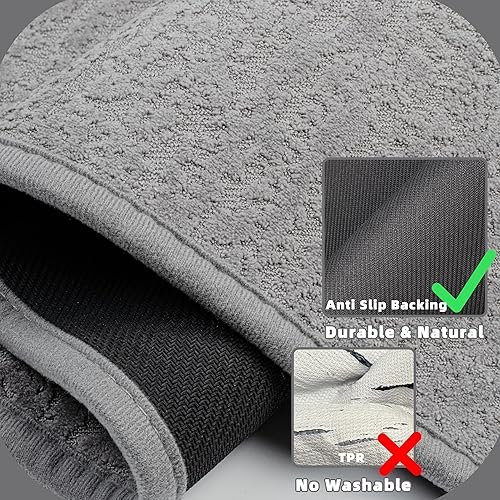 Miniatura 4 de Alfombra de baño ultrafina de secado rápido, de bajo perfil, lavable, antideslizante, alfombra de ducha pequeña, para decoración de baño debajo de