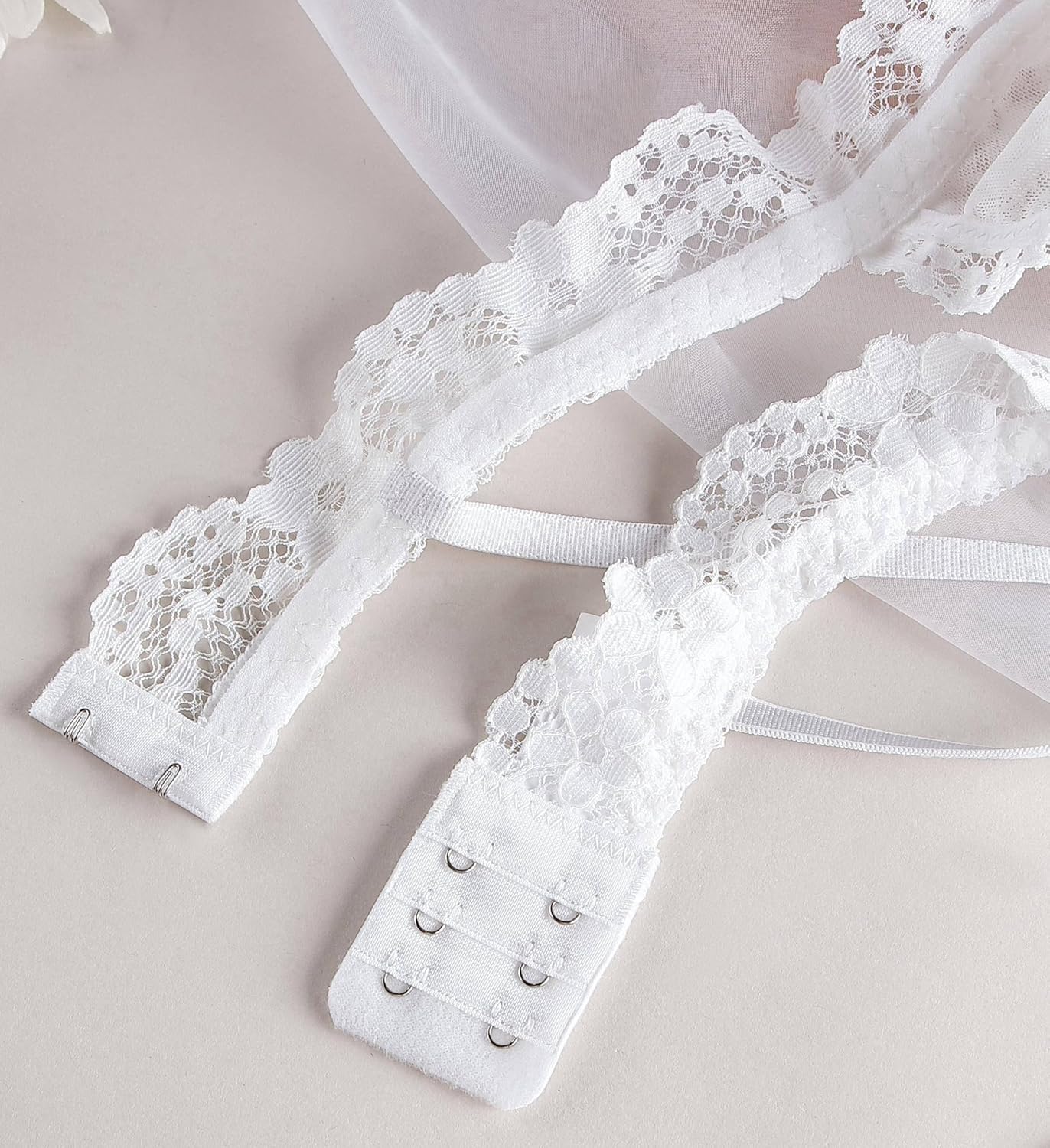 Women Lace Bra and Panty Set Plunge Bralettes No Padding No Underwire Bra - Image 6