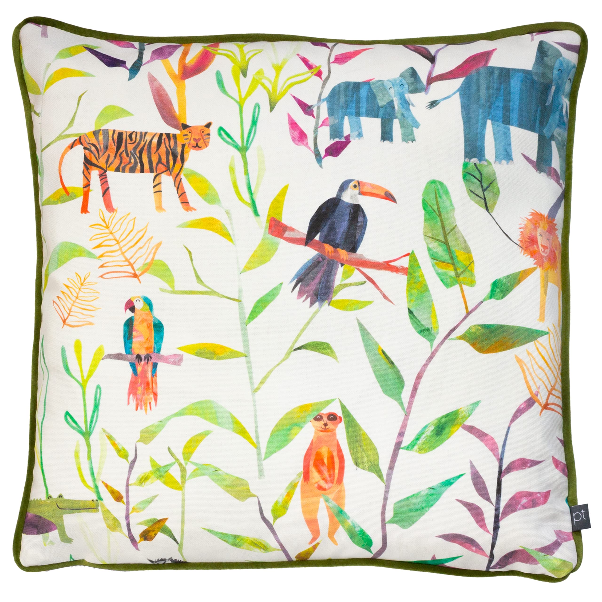 B&Q -  Hide And Seek Kids Piped Cushion Cover