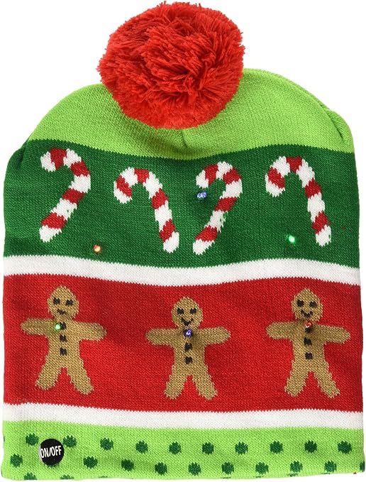 Flashing Holiday Christmas Knitted Hat 