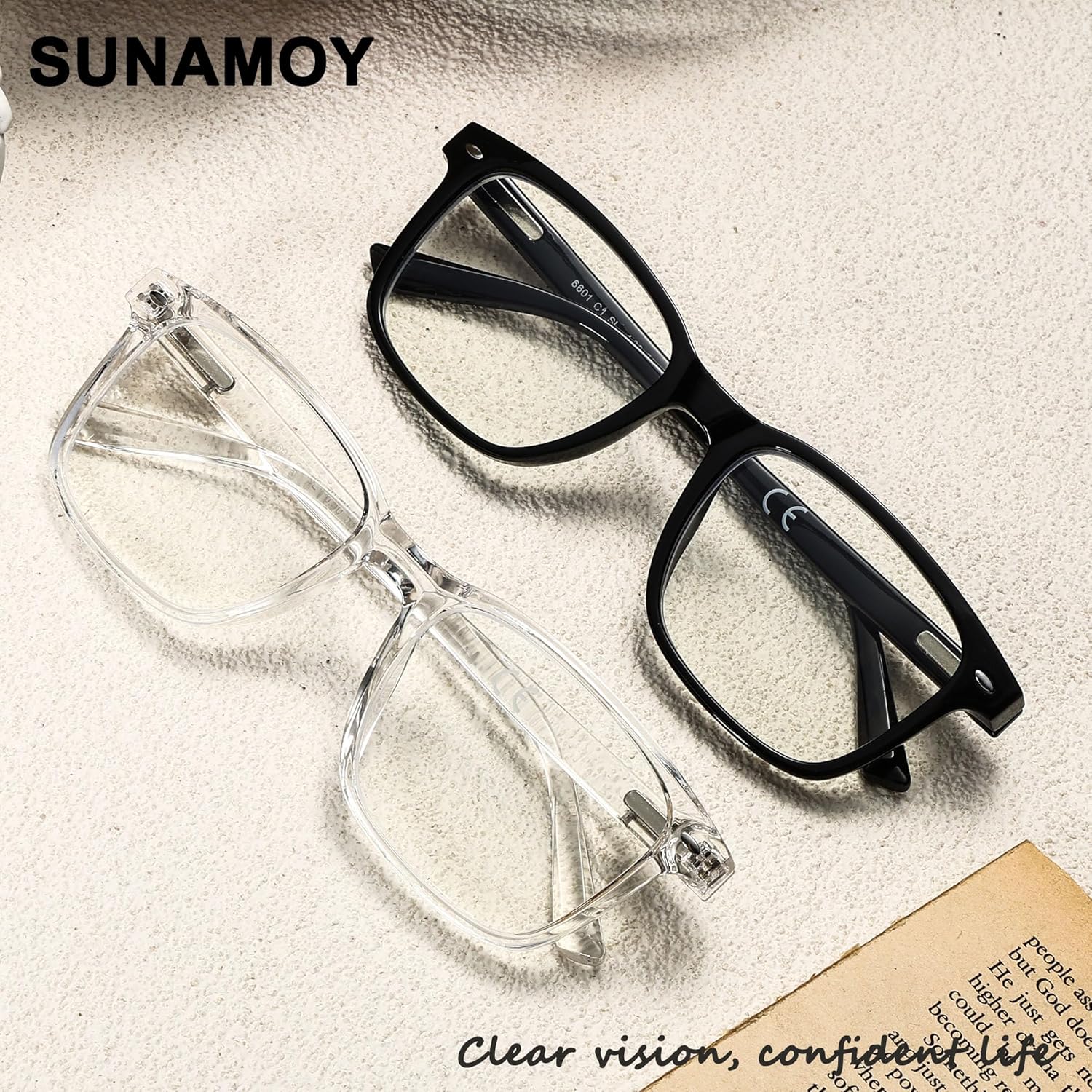 Nearsighted Myopia Glasses Mens Womens Blue Light Spring Hinge Shortsighted Distance Glasses - Image 3